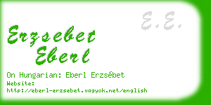 erzsebet eberl business card